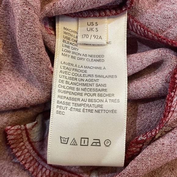 FREE PEOPLE BOHO FLOWY TUNIC FLORAL BOHEMIAN PRINT OPEN TIE BACK MINI DRESS NWT - Picture 11 of 12